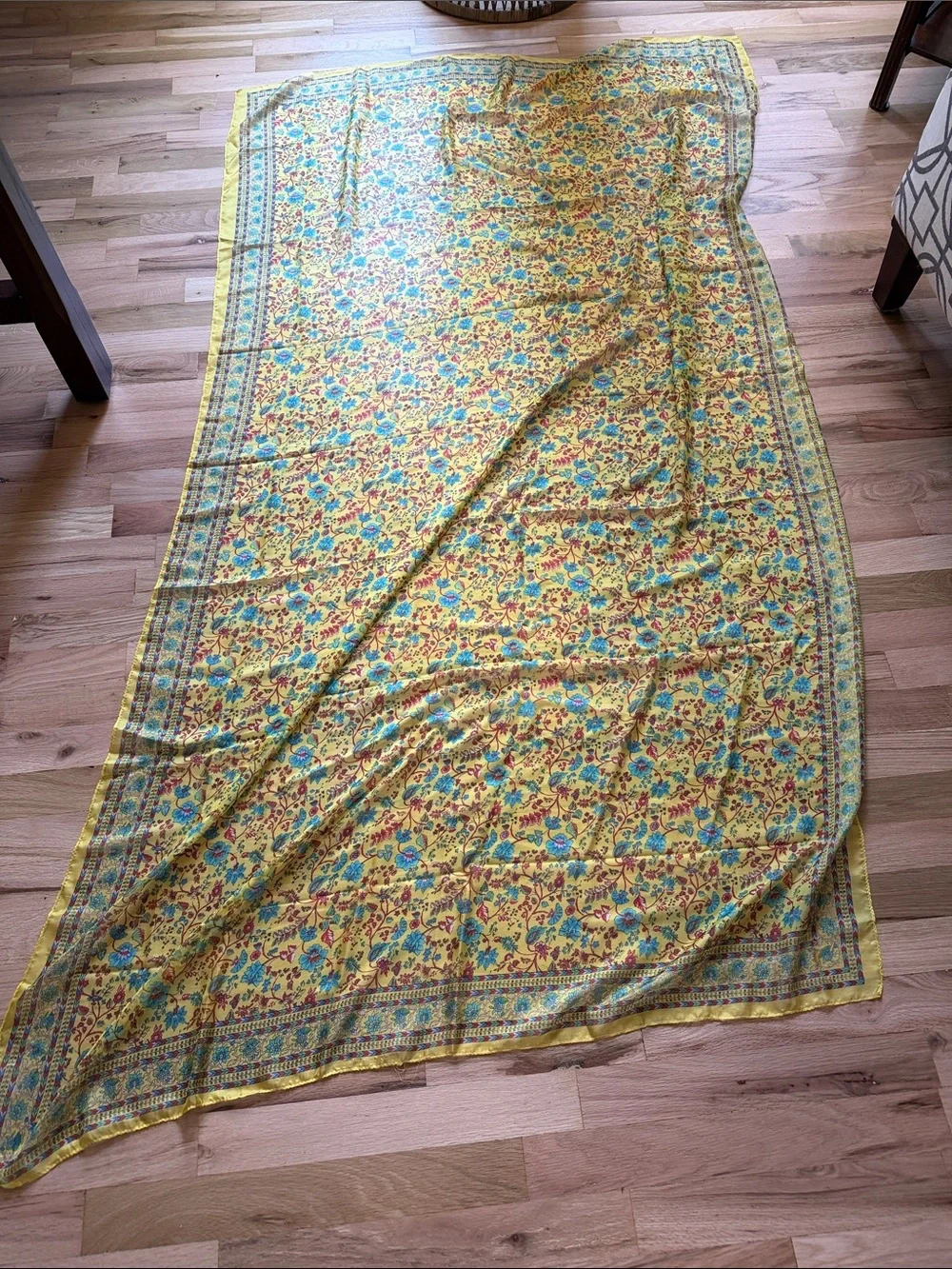 Yellow-Trim Multicolor Fabric Accessory
